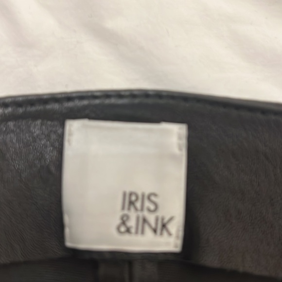 Iris and Ink black leather pencil skirt size 8 - Picture 5 of 9
